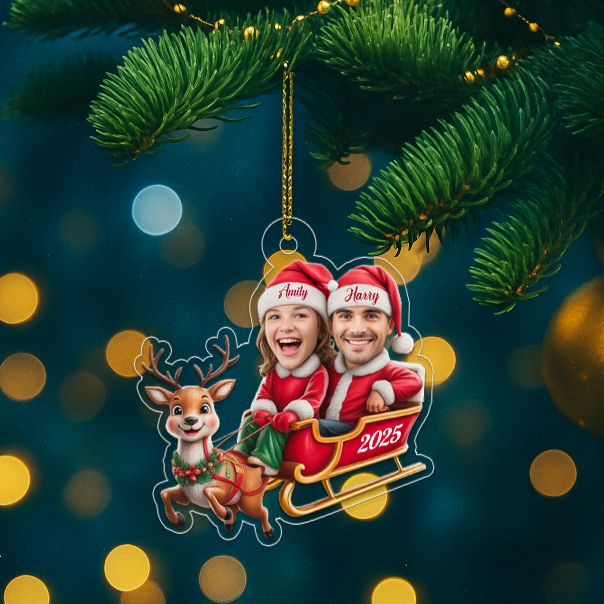 Personalized Couple Names Christmas