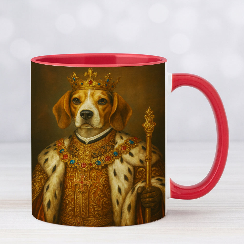 Custom Photo Dog King Royal Mug _ Gift For Dog Lovers