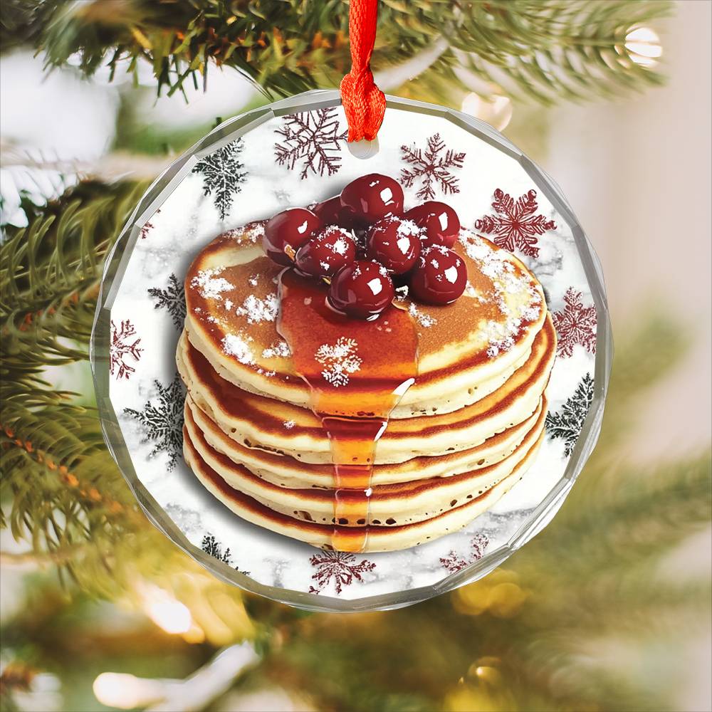 Pancakes with Maple Syrup Close up Design 1