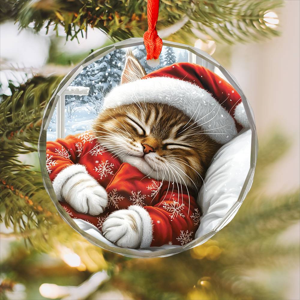 British Shorthair cat Sleeping In Bed Design 1