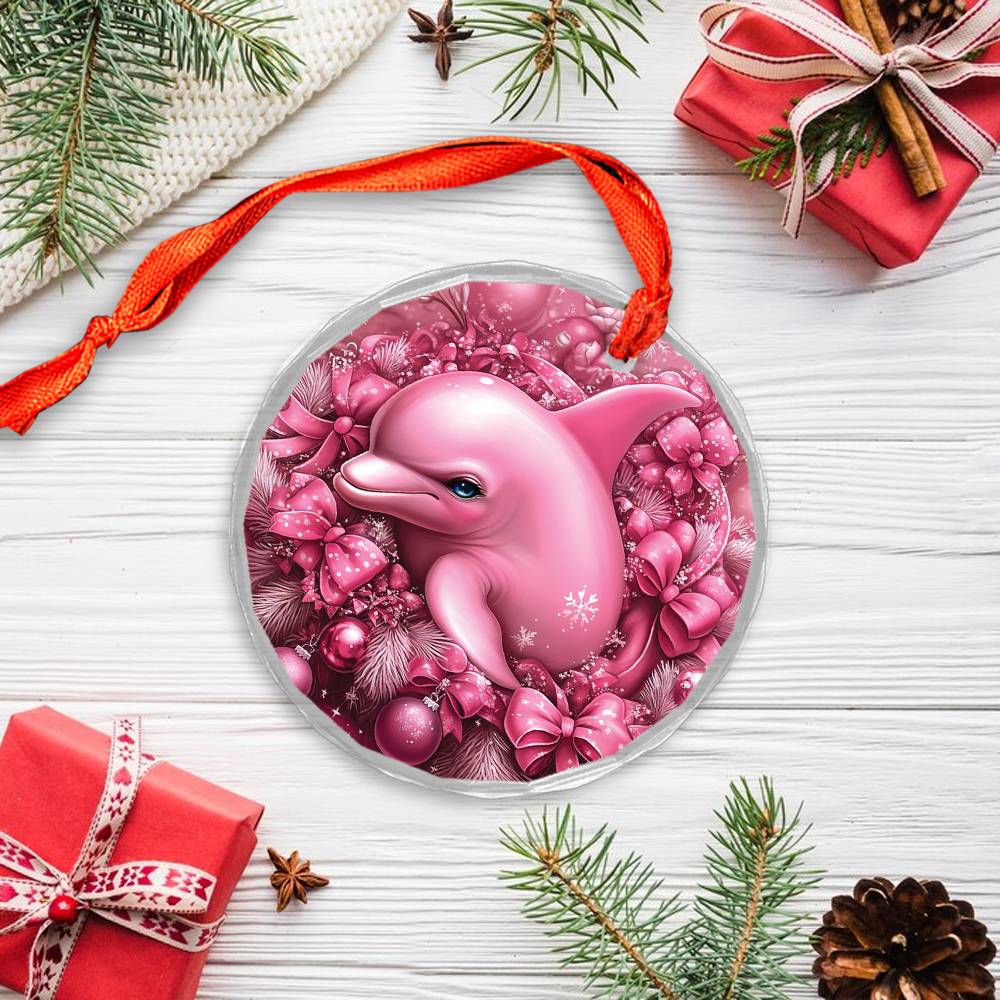 Dolphin Pink Christmas Design