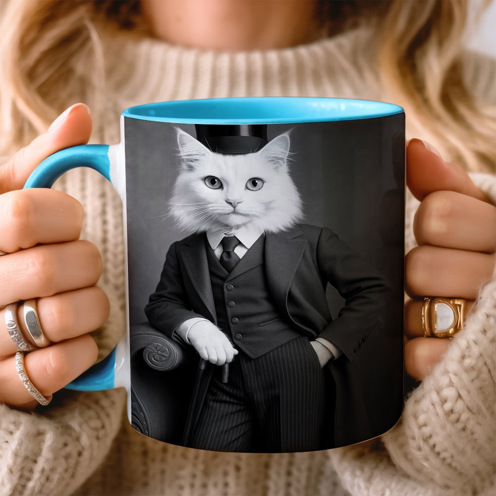 Custom Photo Gentleman Cat Gift For Cat Lovers