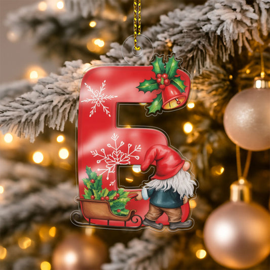 Christmas Initial Letter E Christmas Tree Acrylic Ornament Christmas Gift