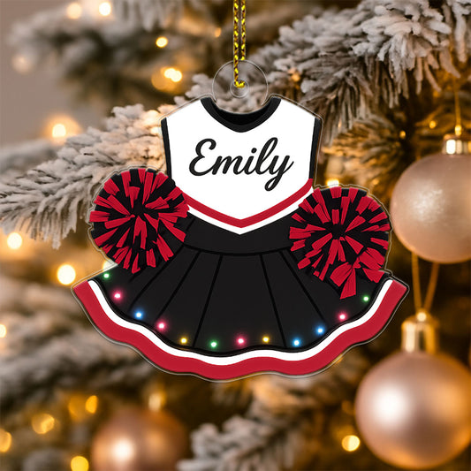 Custom Cheer Uniform Christmas Acrylic Ornament Christmas Gift
