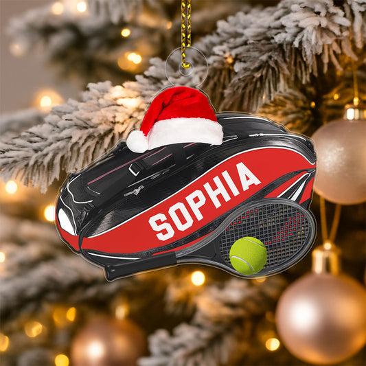 Custom Name Tennis Player Xmas Gift Acrylic Ornament Christmas Gift