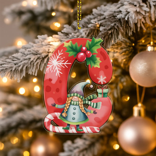 Letter C Christmas Ornaments copy Acrylic Ornament Christmas Gift