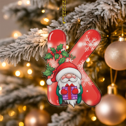 Letter K Acrylic Ornament copy Acrylic Ornament Christmas Gift