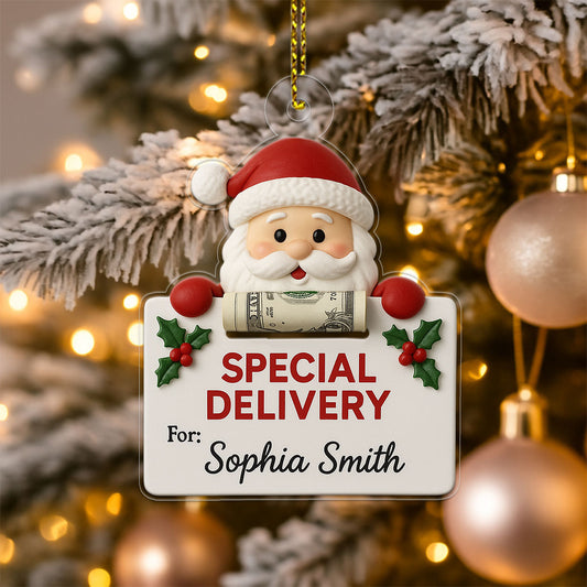 Personalized Nice List Dropout Acrylic Ornament Christmas Gift