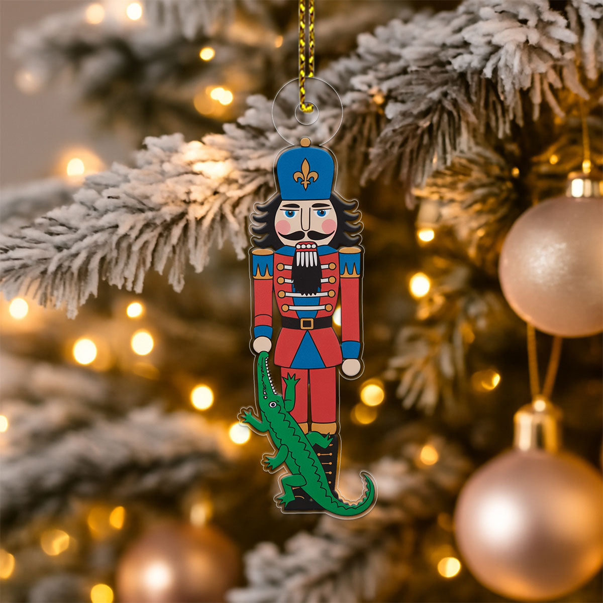 Nutcracker Alligator Chritsmas Acrylic Ornament Christmas Gift