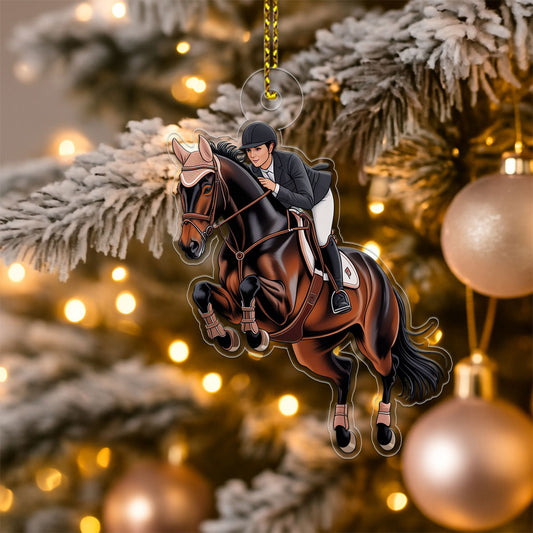 Personalized Acrylic Ornament For Horse Lover 1 Acrylic Ornament Christmas Gift