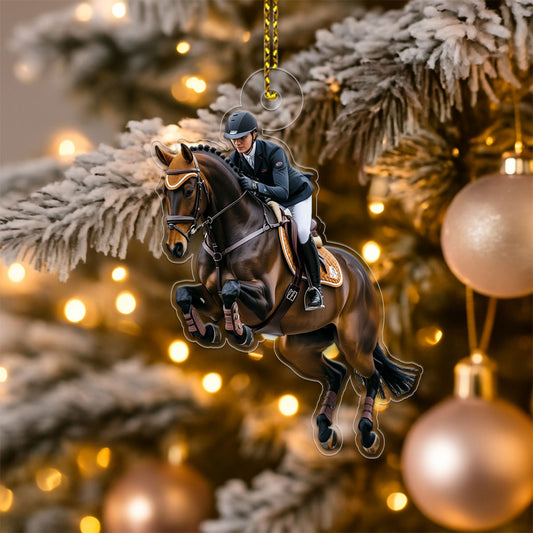 Personalized For Horse Lover 2 Acrylic Ornament Christmas Gift