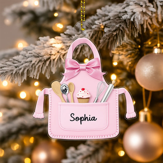 Personalized Baker Ornament, Baking Christmas Acrylic Ornament Christmas Gift