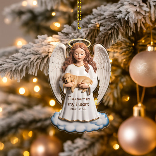 Personalized Pet Christmas Memorial Sympathy Gifts For Dogs, Cats copy Acrylic Ornament Christmas Gift
