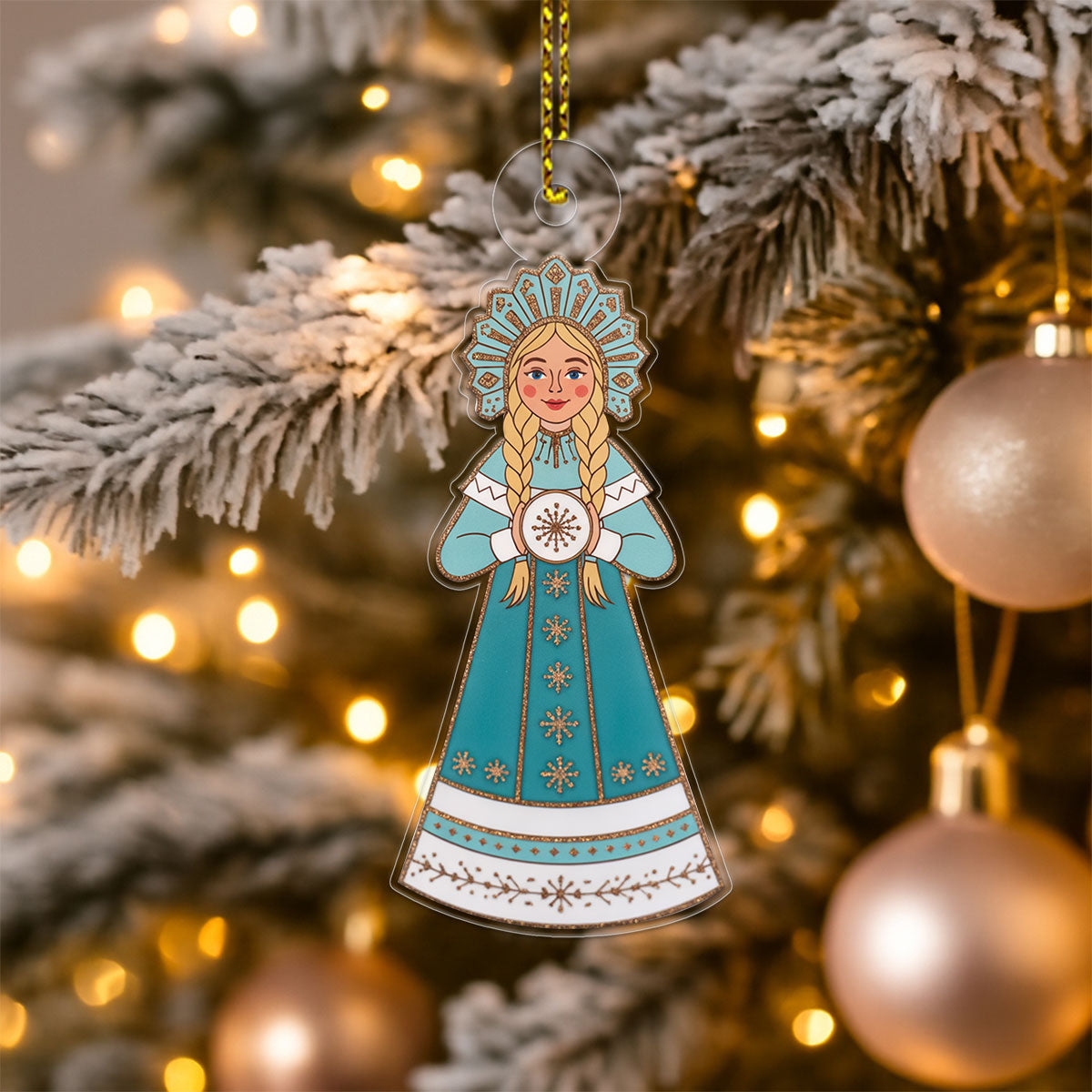 The Snow Maidern 2 Acrylic Ornament Christmas Gift