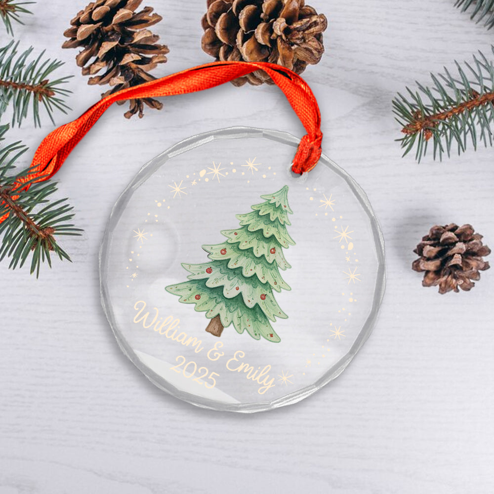 Couples Christmas Ornament, Acrylic 2D Ornament