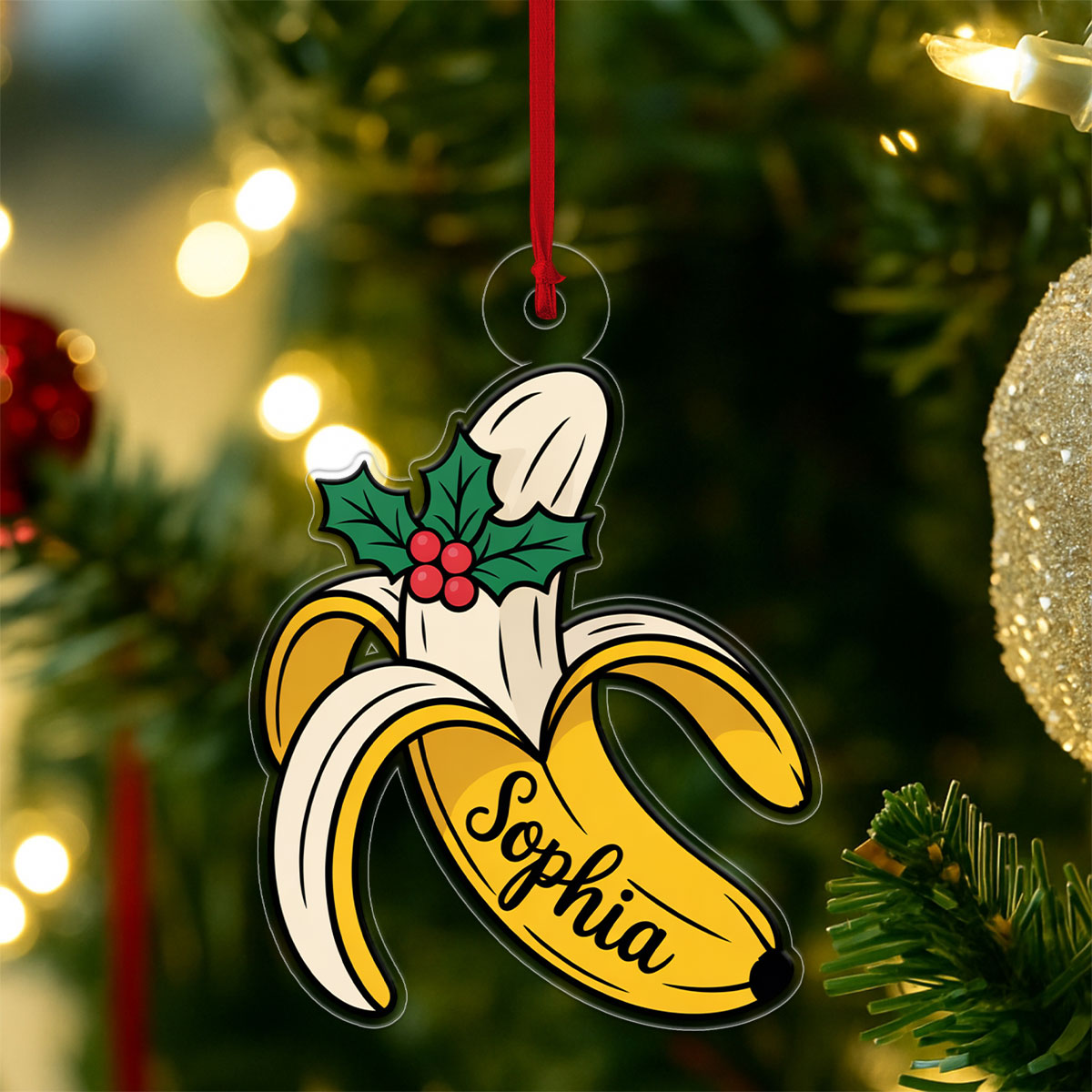 Banana Acrylic Ornament Acrylic Ornament Christmas Gift