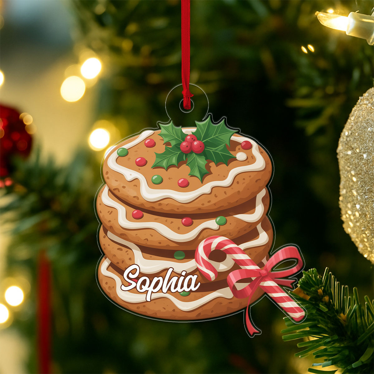Custom Name Cookies Christmas