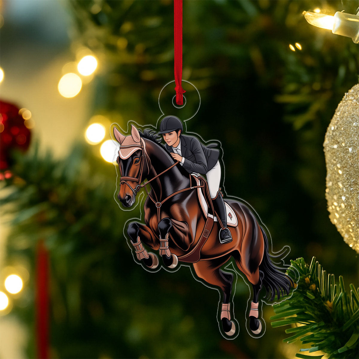 Personalized Acrylic Ornament For Horse Lover 1 Acrylic Ornament Christmas Gift