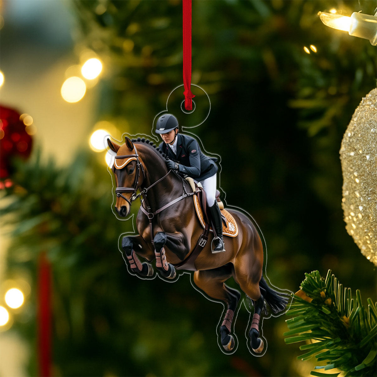 Personalized For Horse Lover 2 Acrylic Ornament Christmas Gift