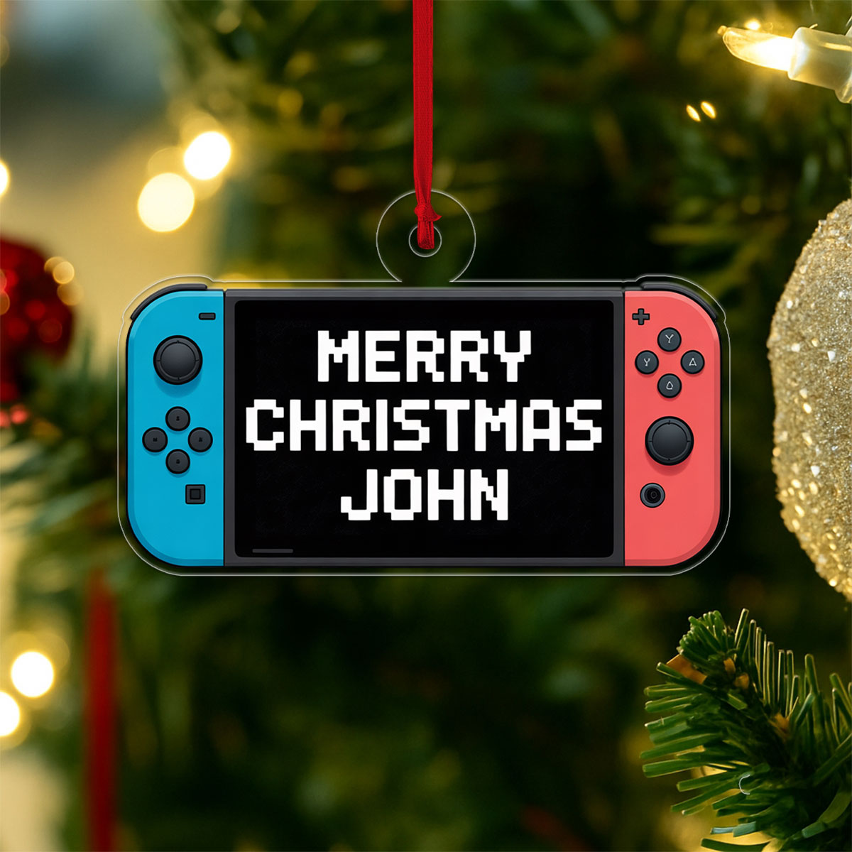 Personalized Video Game Ornament, Custom Gamer Christmas Ornament, Video Game Lover Gift, Holiday Decoration Keepsake, Unique Xmas Ornament