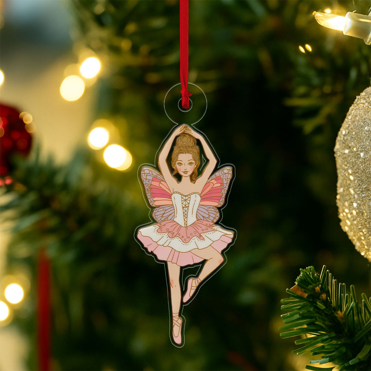 The Sugar Plum Fairy 2 Acrylic Ornament Christmas Gift