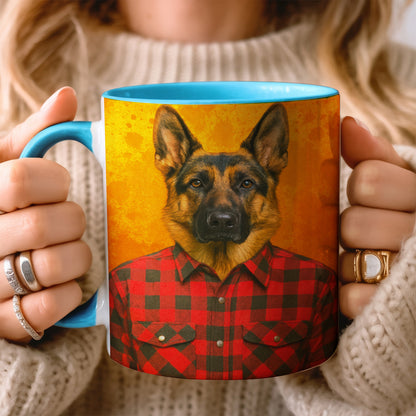 Custom Photo Dog In Red Shirt Mug Gift For Dog Lovers