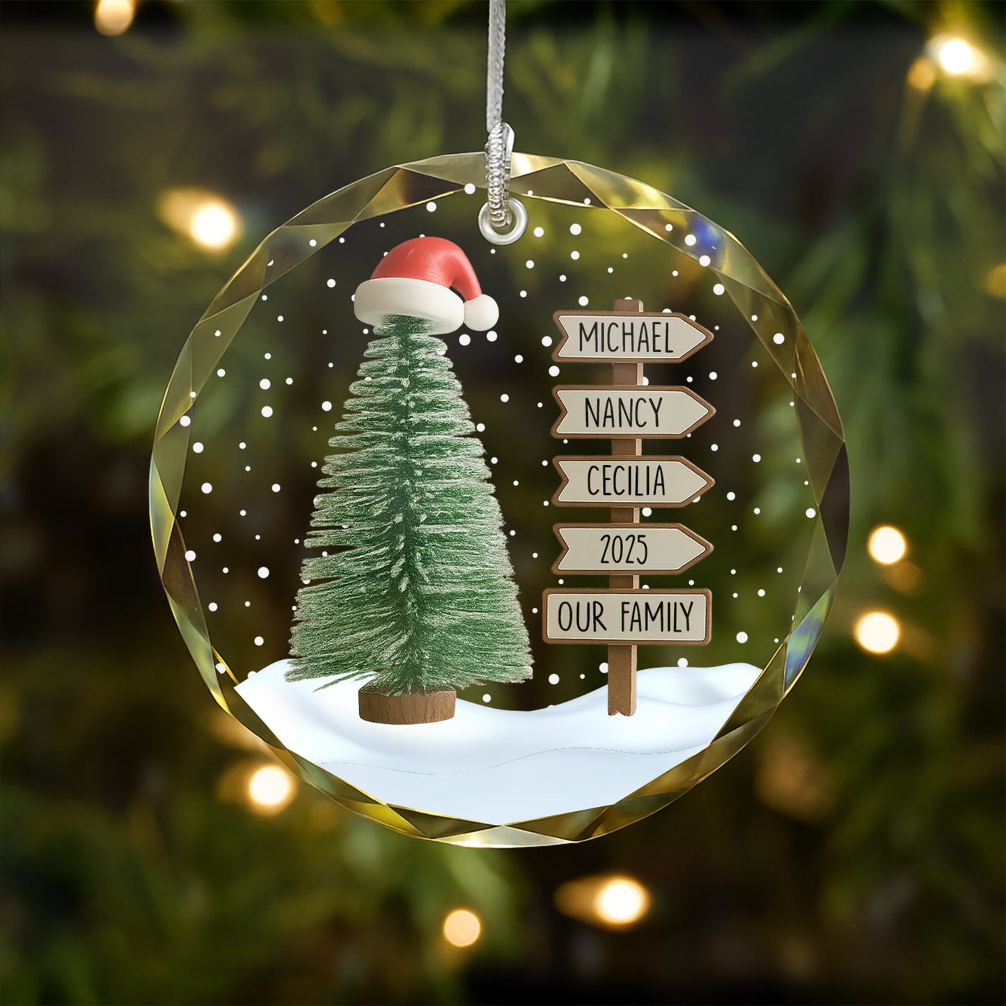 Custom Family Name pine tree