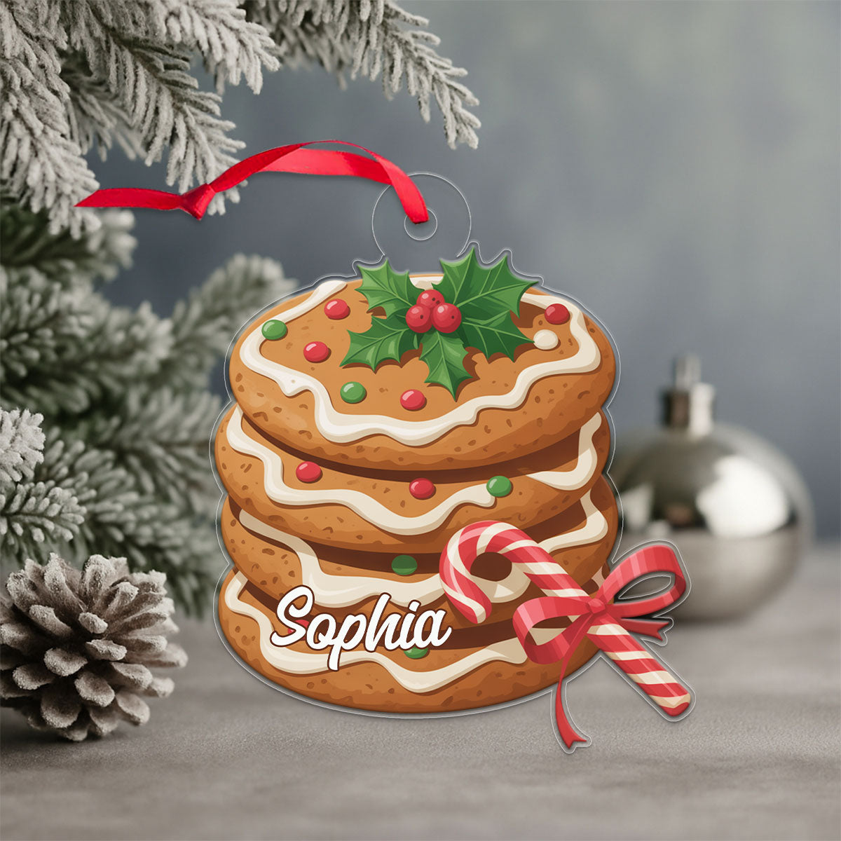 Custom Name Cookies Christmas