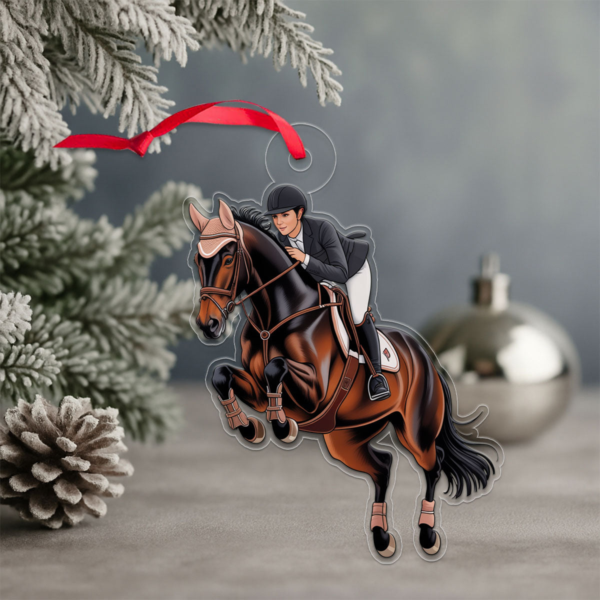 Personalized Acrylic Ornament For Horse Lover 1 Acrylic Ornament Christmas Gift