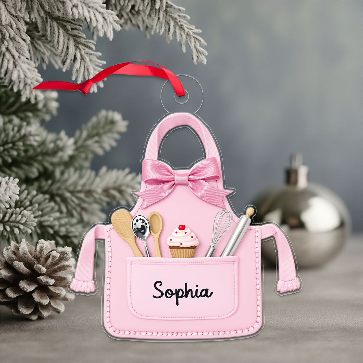 Personalized Baker Ornament, Baking Christmas Acrylic Ornament Christmas Gift