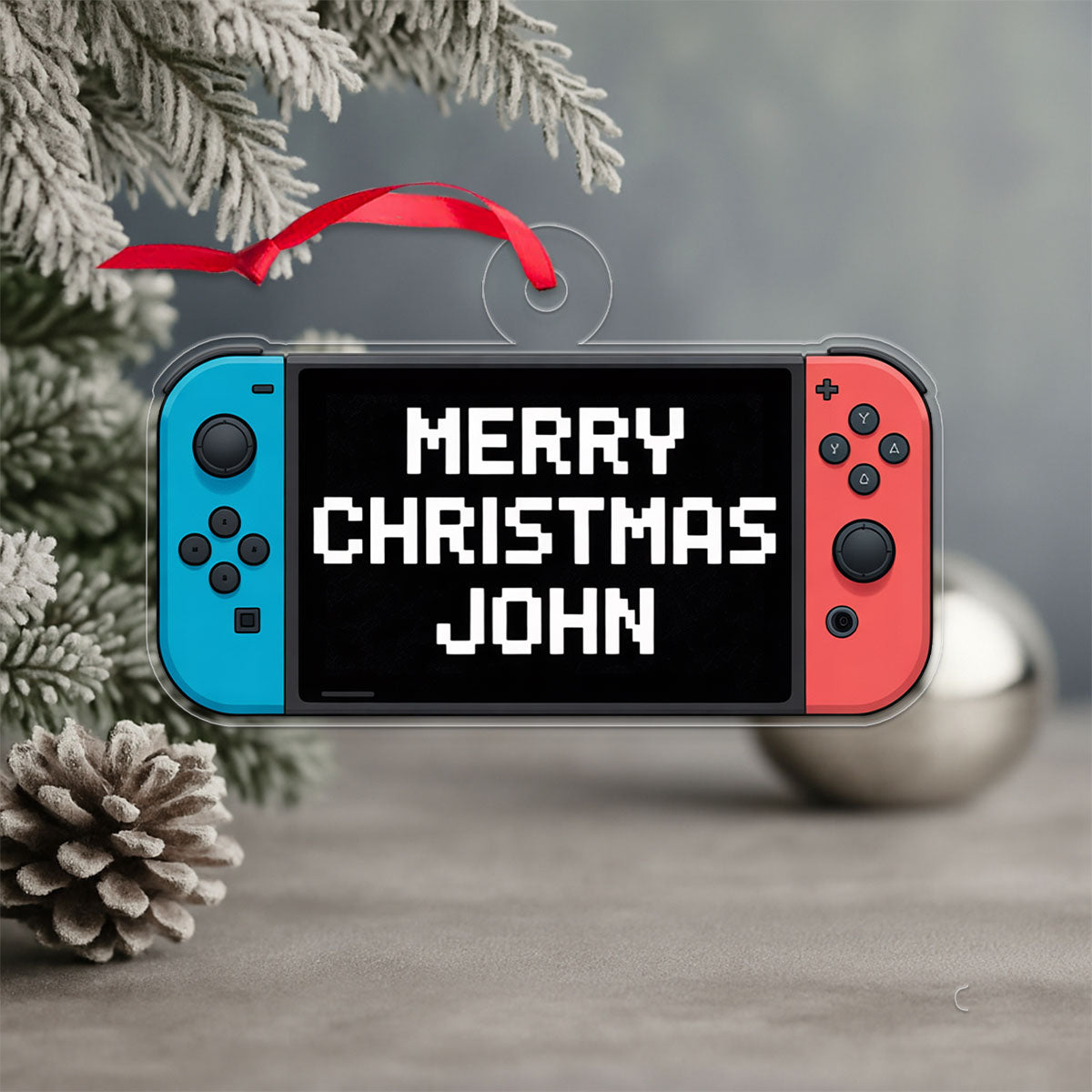 Personalized Video Game Ornament, Custom Gamer Christmas Ornament, Video Game Lover Gift, Holiday Decoration Keepsake, Unique Xmas Ornament