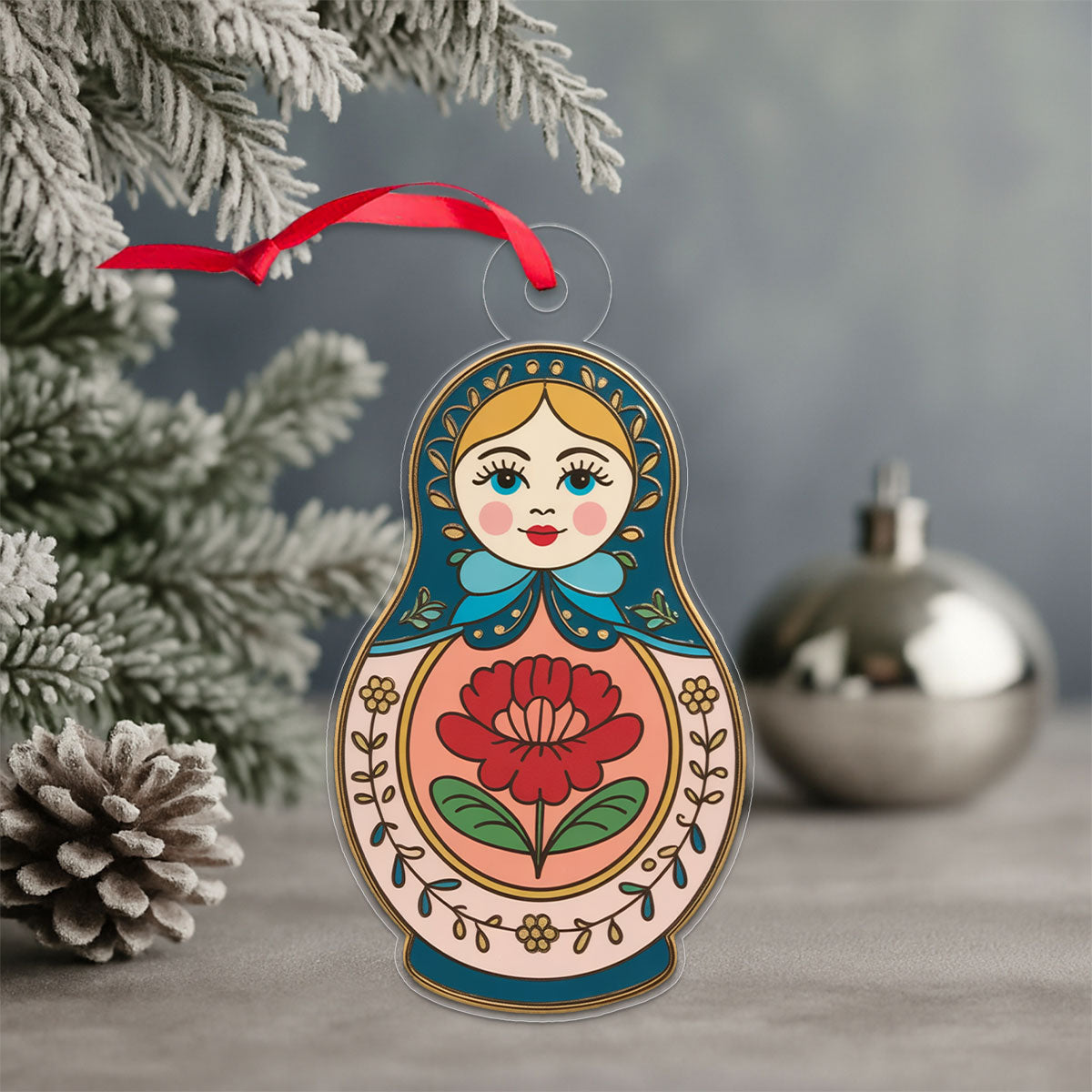 The Nesting Doll Acrylic Ornament Christmas Gift