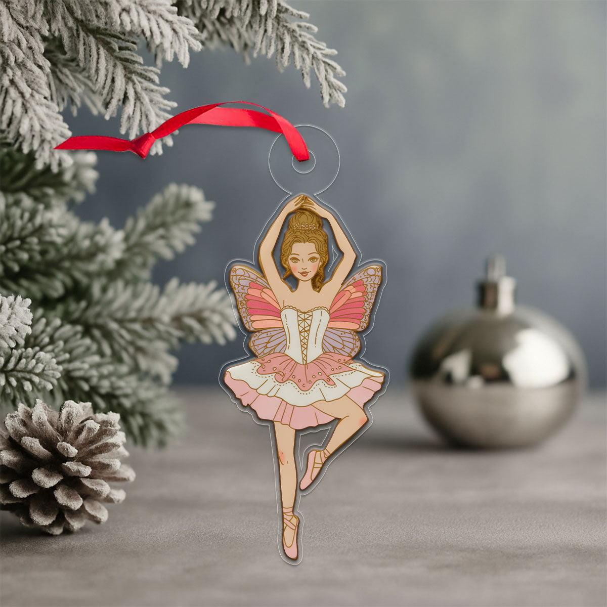The Sugar Plum Fairy 2 Acrylic Ornament Christmas Gift