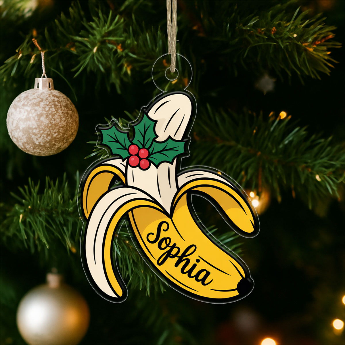 Banana Acrylic Ornament Acrylic Ornament Christmas Gift