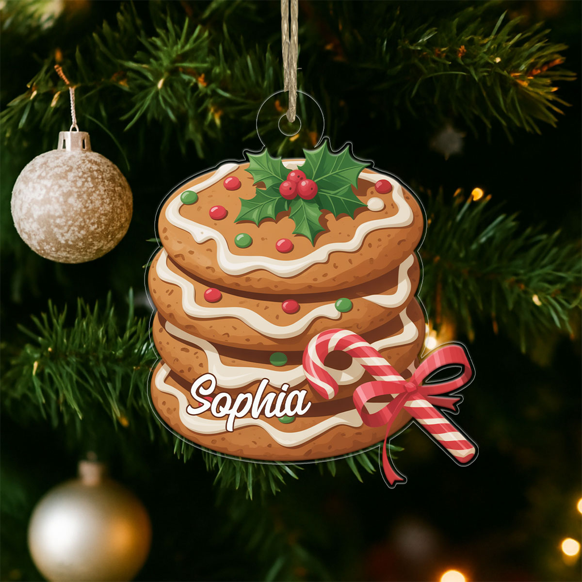 Custom Name Cookies Christmas