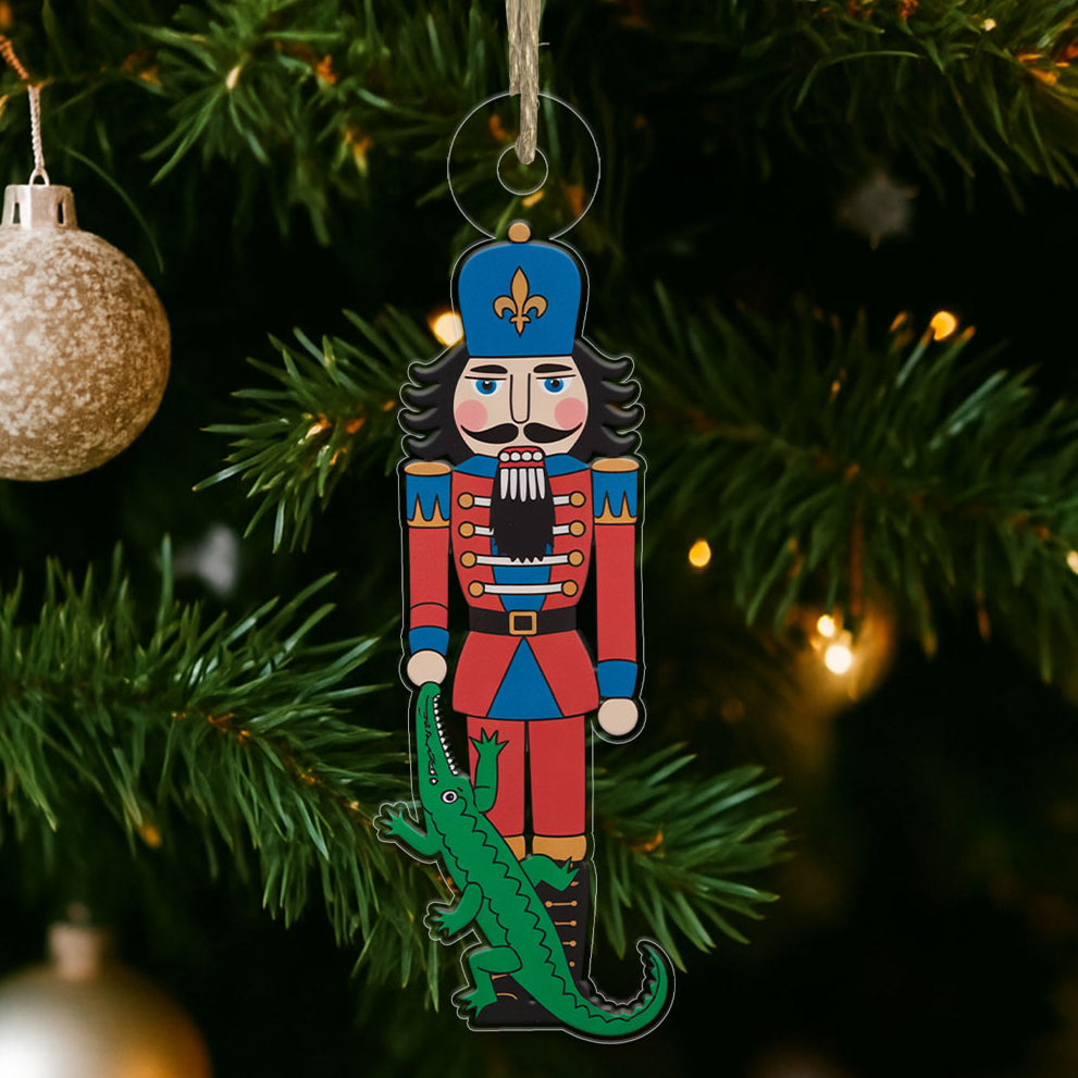 Nutcracker Alligator Chritsmas Acrylic Ornament Christmas Gift