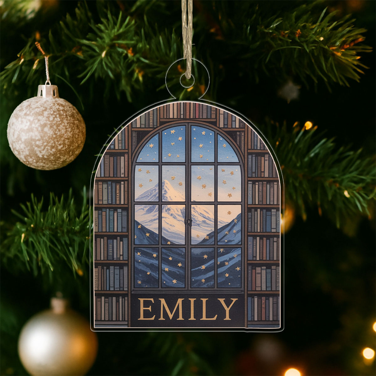 Personalized Night Court Bookshelf Acrylic Ornament Christmas Gift