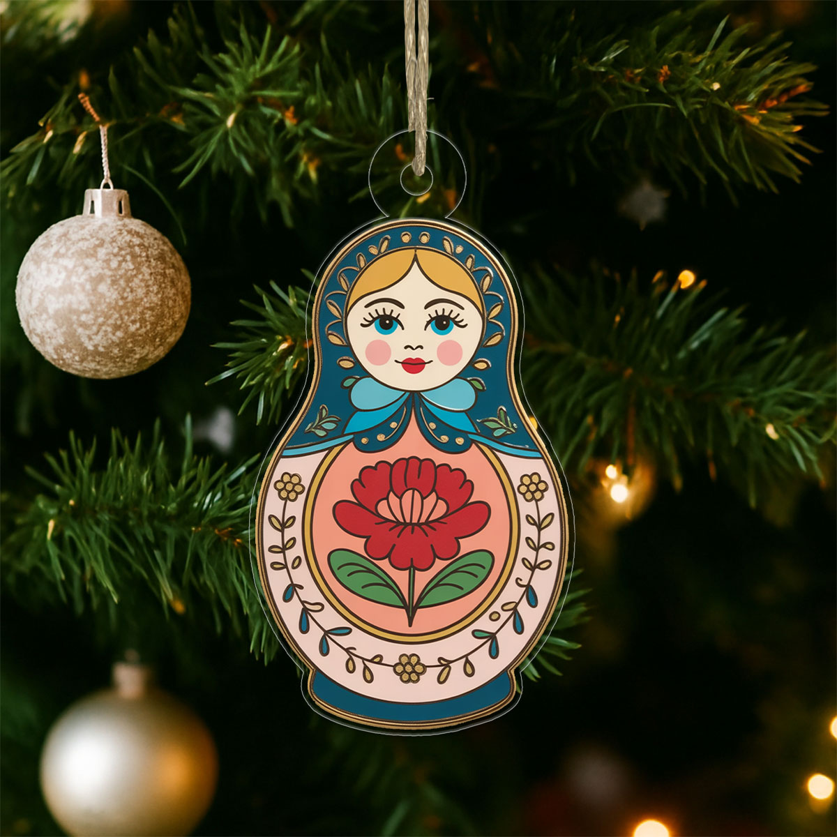 The Nesting Doll Acrylic Ornament Christmas Gift