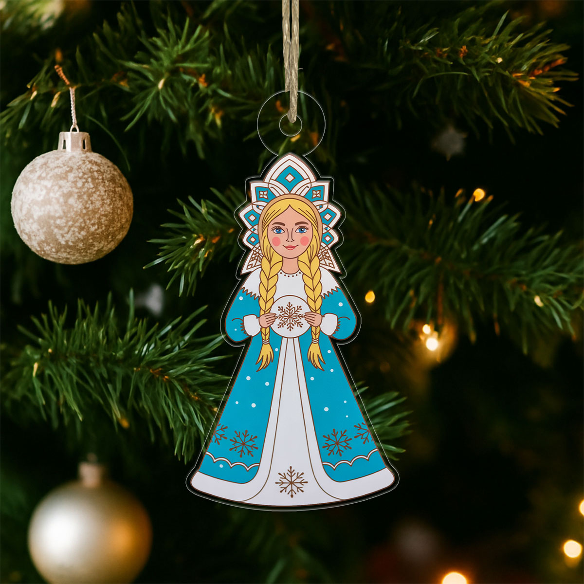 The Snow Maidern 1 Acrylic Ornament Christmas Gift