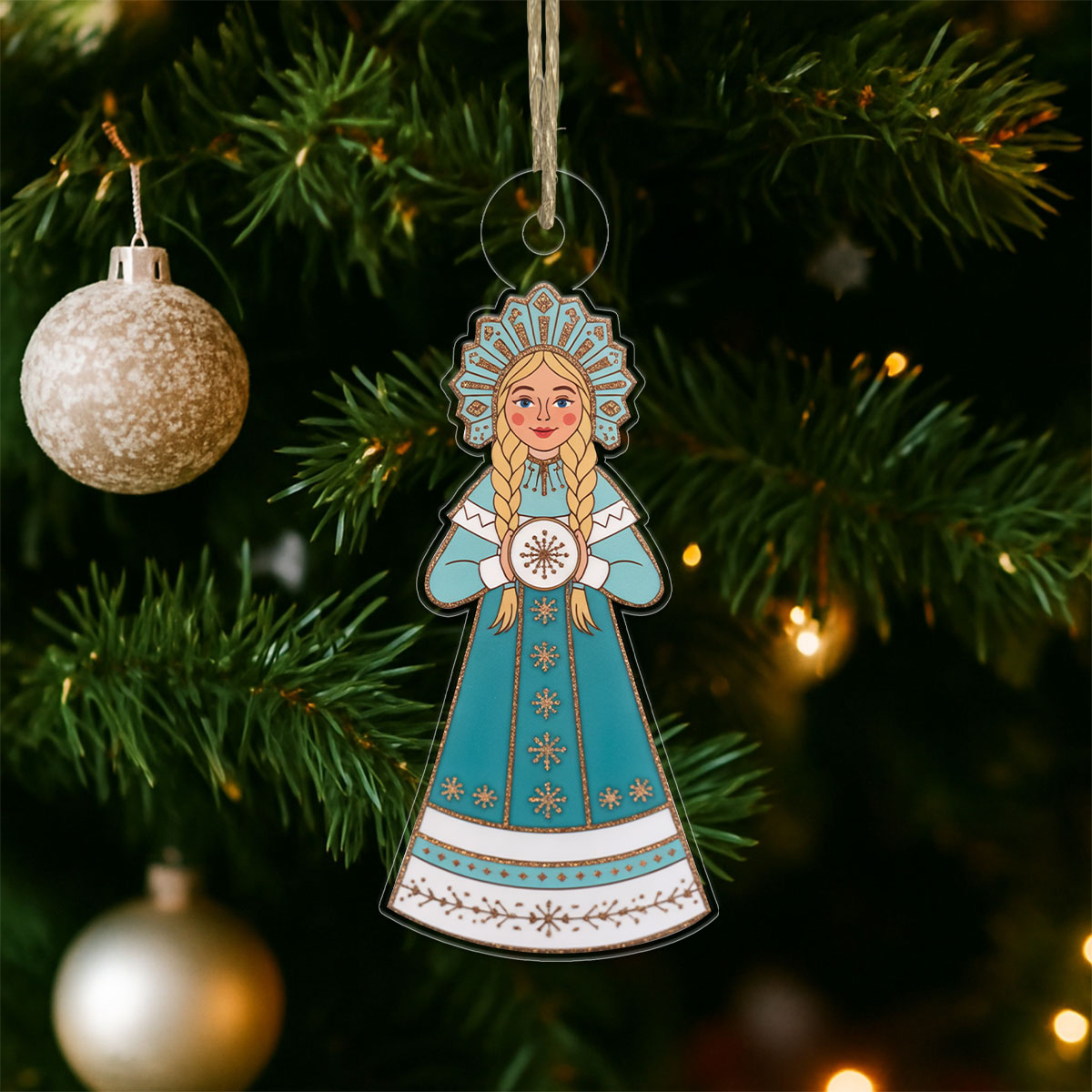The Snow Maidern 2 Acrylic Ornament Christmas Gift