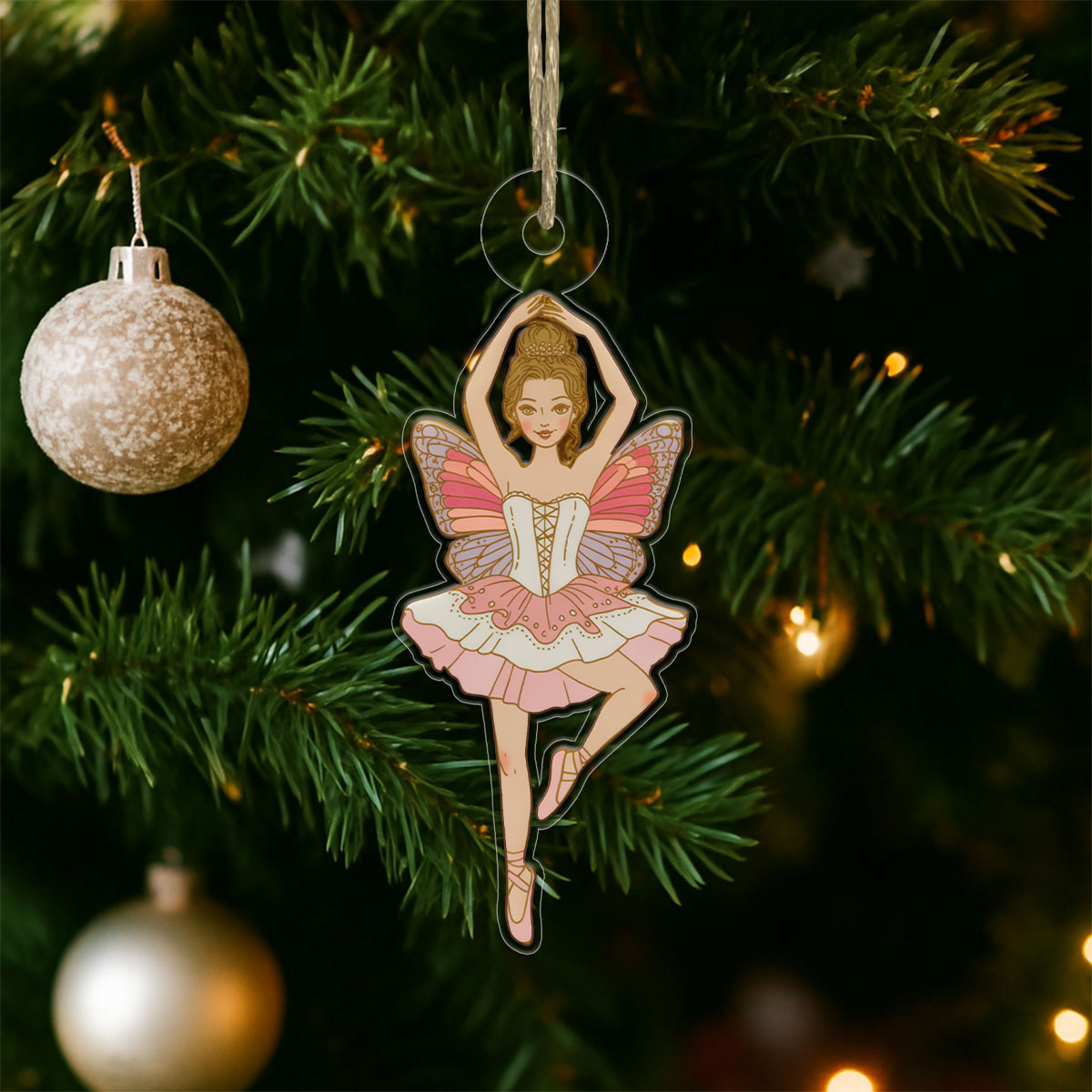 The Sugar Plum Fairy 2 Acrylic Ornament Christmas Gift