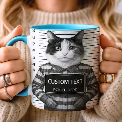 Custom Photo Cat Wanted By Pawlice Mug _ Gifts For Cat Lovers