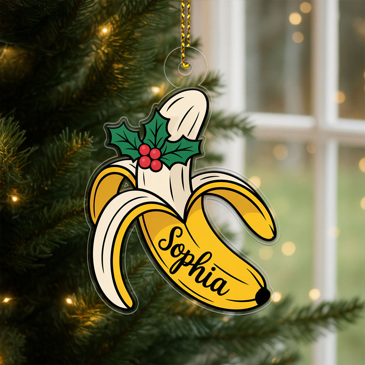 Banana Acrylic Ornament Acrylic Ornament Christmas Gift