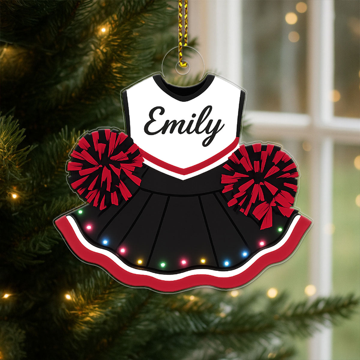 Custom Cheer Uniform Christmas Acrylic Ornament Christmas Gift