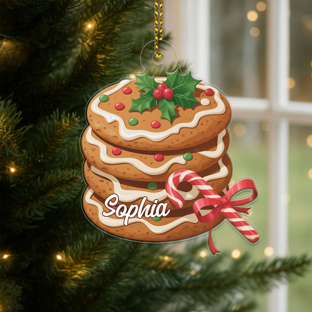 Custom Name Cookies Christmas