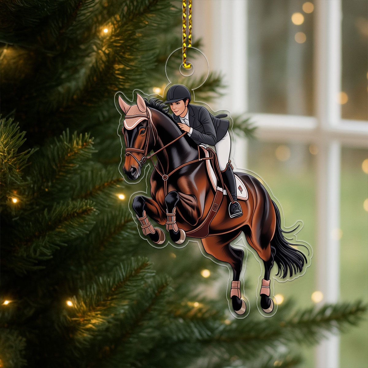 Personalized Acrylic Ornament For Horse Lover 1 Acrylic Ornament Christmas Gift