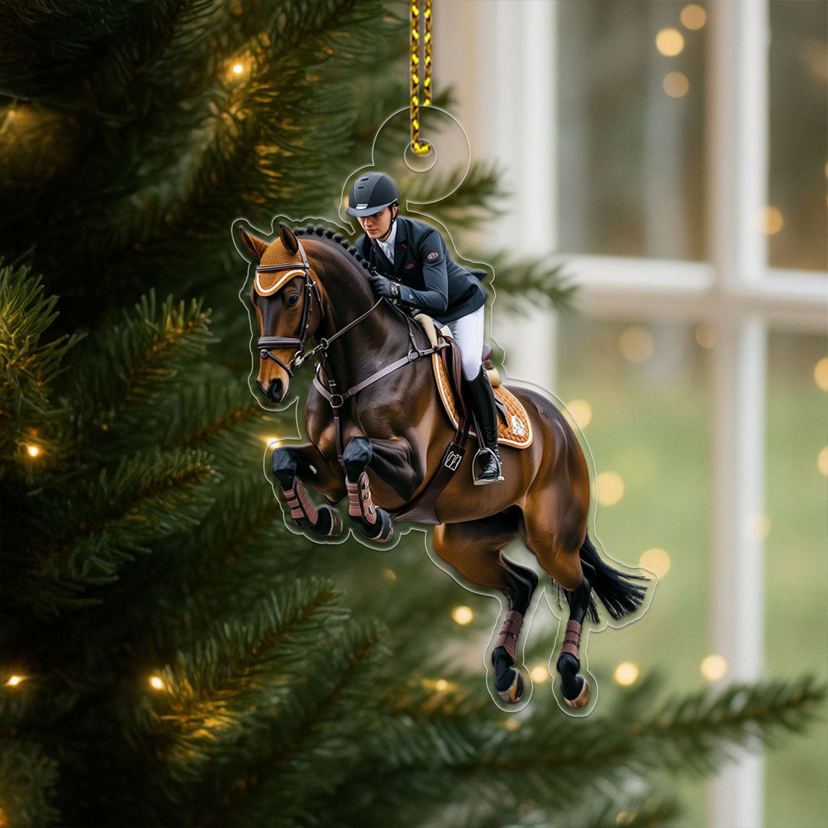 Personalized For Horse Lover 2 Acrylic Ornament Christmas Gift