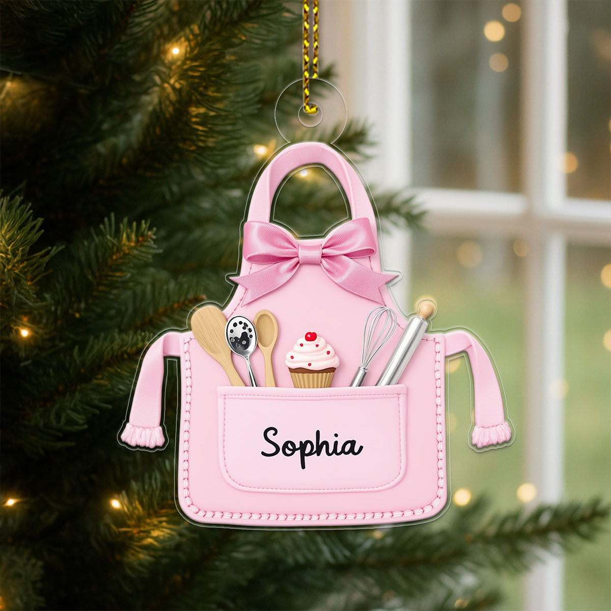 Personalized Baker Ornament, Baking Christmas Acrylic Ornament Christmas Gift