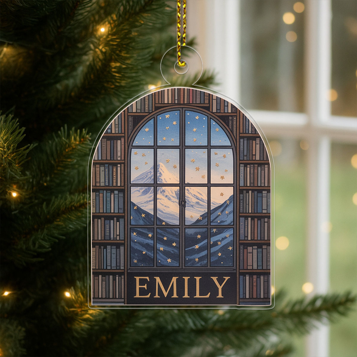 Personalized Night Court Bookshelf Acrylic Ornament Christmas Gift