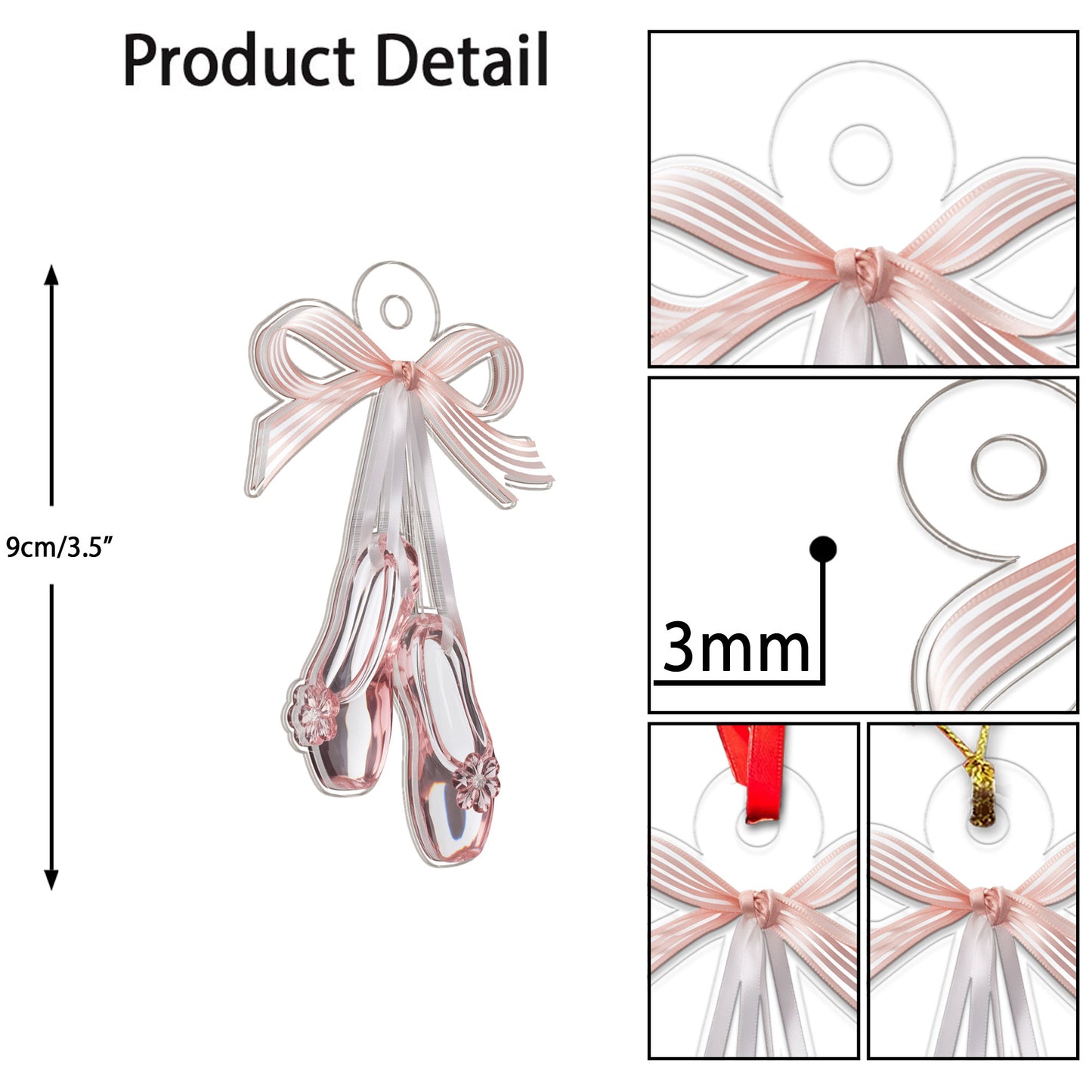 Personalized  Ballet Shoes with Bow